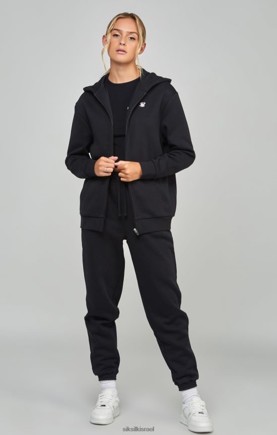 SikSilk לבוש 008V2F100 רוכסן חיוני שחור נשים