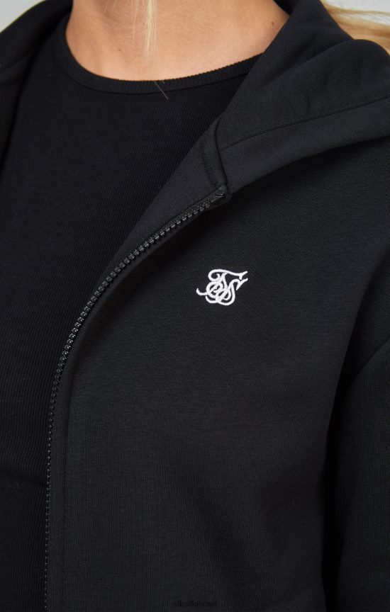 SikSilk לבוש 008V2F100 רוכסן חיוני שחור נשים