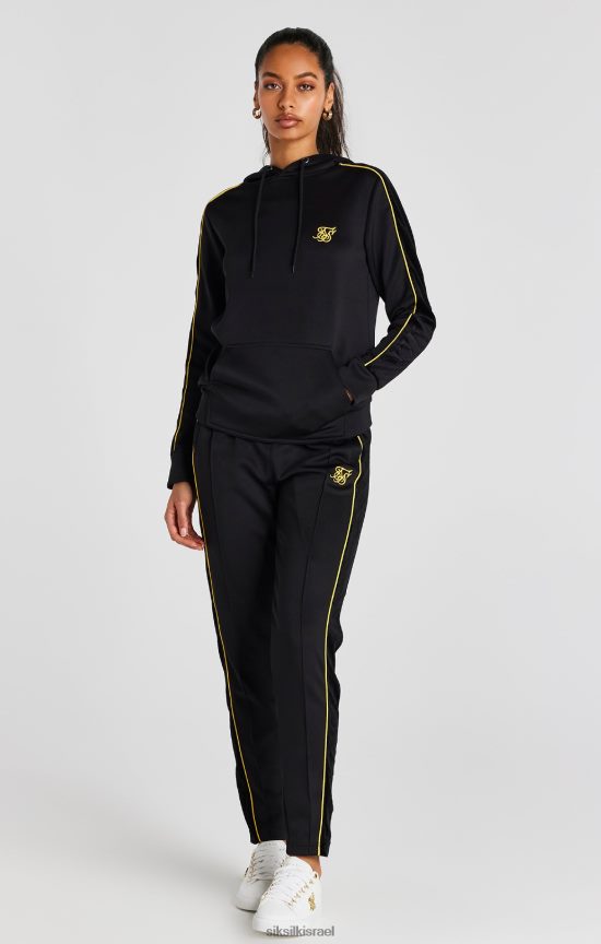 SikSilk לבוש 008V2F106 חלק עליון מסלול שחור נשים