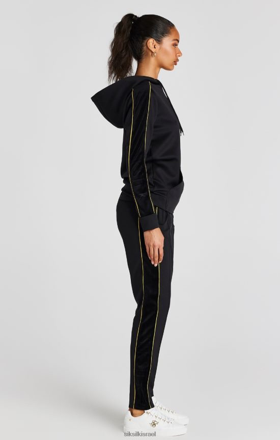 SikSilk לבוש 008V2F106 חלק עליון מסלול שחור נשים