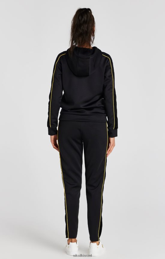 SikSilk לבוש 008V2F106 חלק עליון מסלול שחור נשים