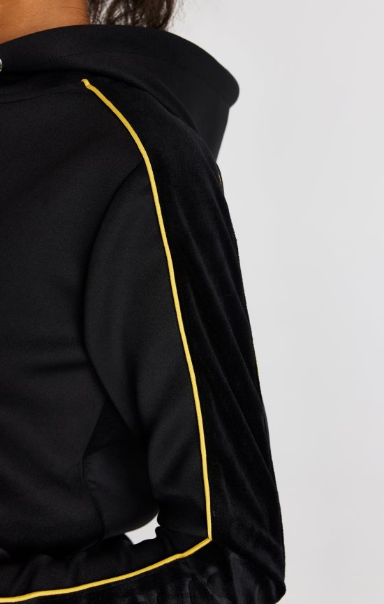 SikSilk לבוש 008V2F106 חלק עליון מסלול שחור נשים