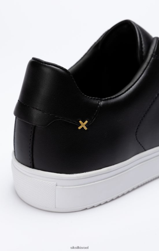 SikSilk הַנעָלָה 008V2F10 מאמן קלאסי שחור עם טבעות D ממתכת גברים