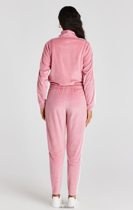 SikSilk לבוש 008V2F111 חלק עליון רצועת קטיפה ורודה נשים