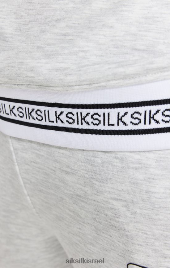 SikSilk לבוש 008V2F118 חלק עליון חוואר אפור 1/4 רוכסן נשים