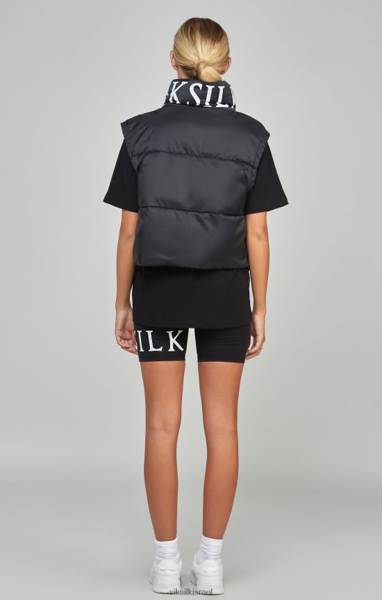 SikSilk לבוש 008V2F132 ג'לט קצוץ שחור נשים