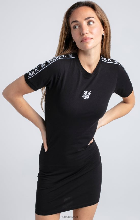 SikSilk לבוש 008V2F142 שמלת bodycon עם טייפ שחור נשים
