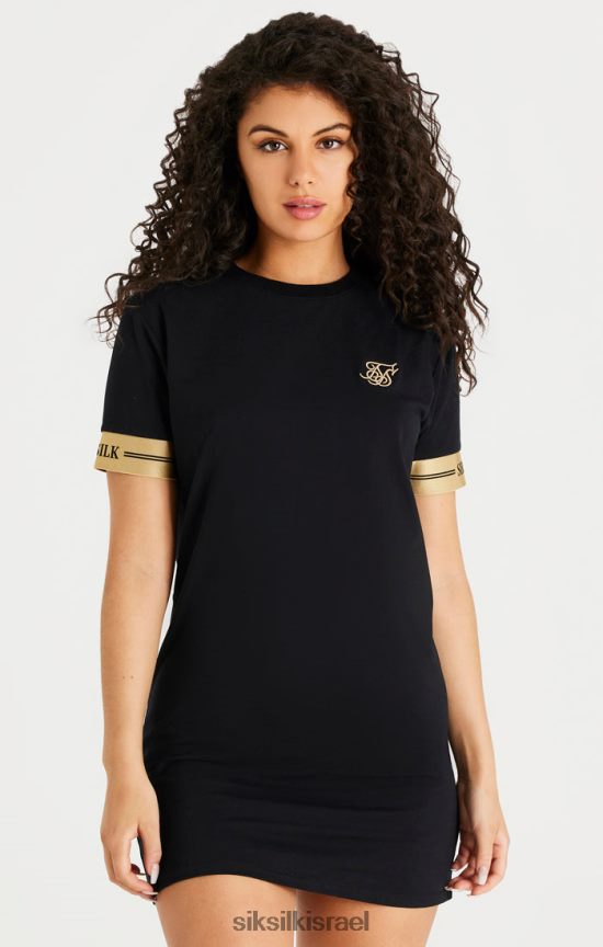 SikSilk לבוש 008V2F143 שמלת טריקו שחורה נשים
