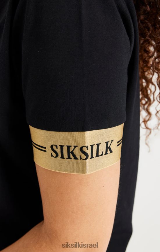 SikSilk לבוש 008V2F143 שמלת טריקו שחורה נשים