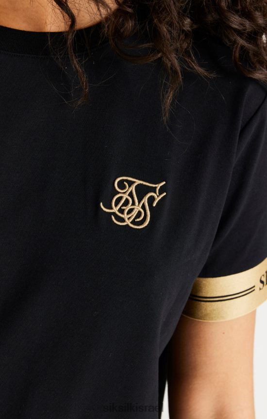 SikSilk לבוש 008V2F143 שמלת טריקו שחורה נשים