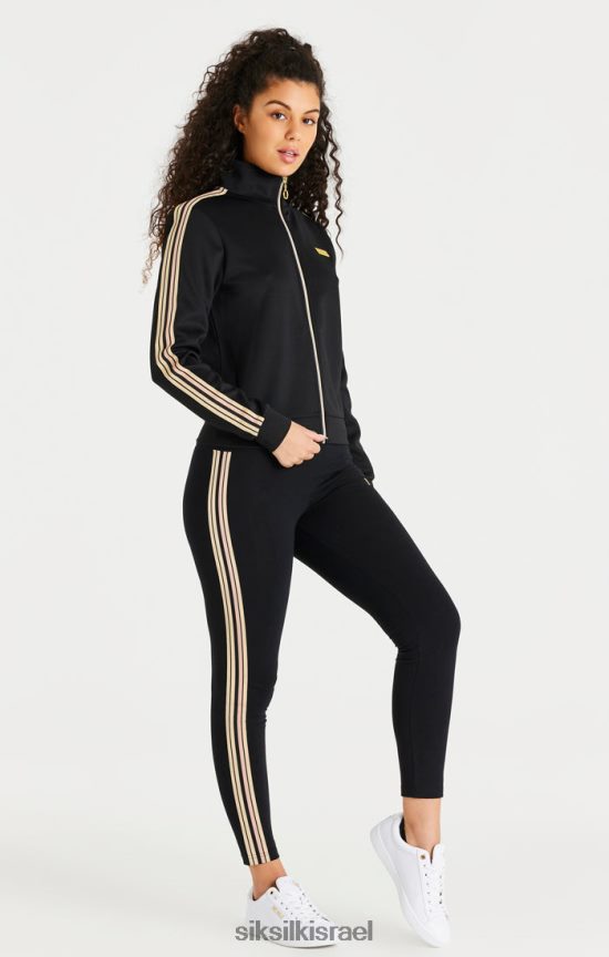 SikSilk לבוש 008V2F173 חותלת שחורה בגובה מותן נשים