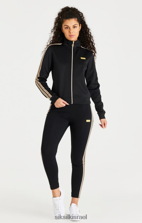 SikSilk לבוש 008V2F173 חותלת שחורה בגובה מותן נשים