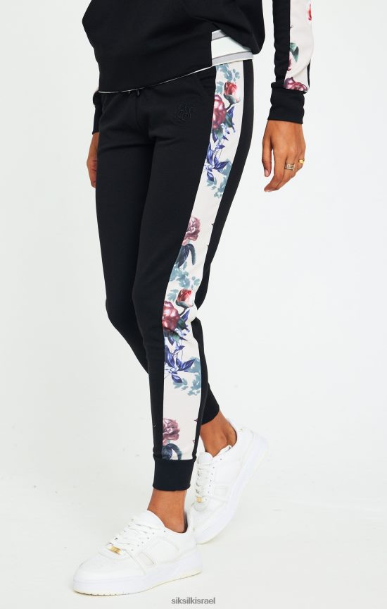 SikSilk לבוש 008V2F183 מכנסי botanical florals - שחורים נשים