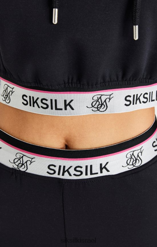 SikSilk לבוש 008V2F185 מכנסי ספורט שחורים נשים