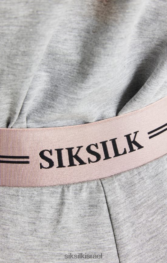 SikSilk לבוש 008V2F186 מכנסי מסלול מרל אפור נשים