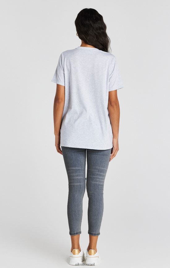 SikSilk לבוש 008V2F188 כביסה כחולה ג'ינס דנים במצוקה נשים