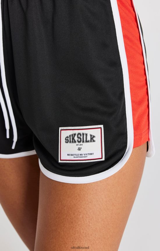 SikSilk לבוש 008V2F195 ראנר קצר עם פאנל שחור נשים