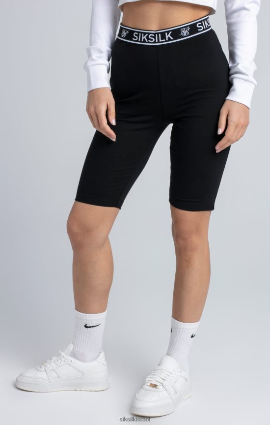 SikSilk לבוש 008V2F196 מכנסי טייפ חיוניים שחורים נשים