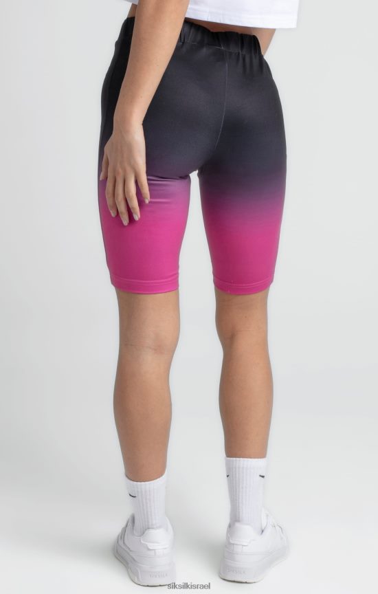 SikSilk לבוש 008V2F202 מחזור דהייה שחור קצר נשים