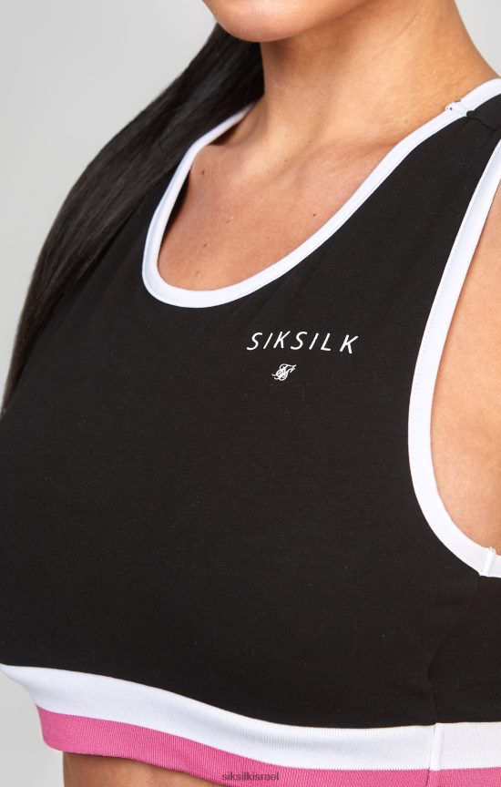 SikSilk לבוש 008V2F205 ברלט רטרו שחור נשים