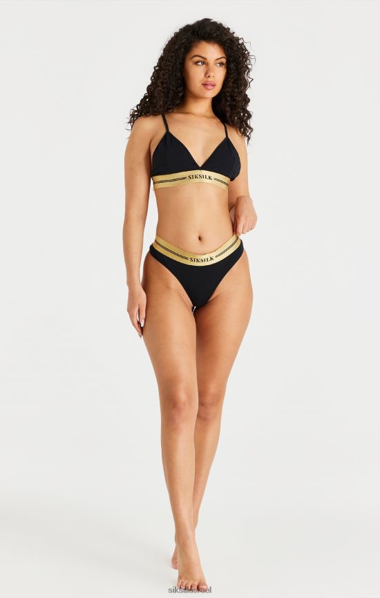 SikSilk לבוש 008V2F206 ברלט משולש שחור נשים