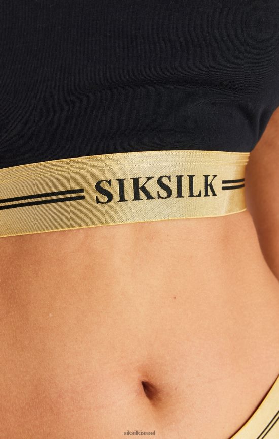SikSilk לבוש 008V2F207 ברלט רייסרבק שחור נשים