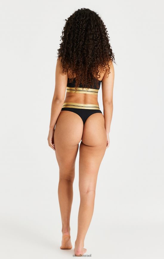 SikSilk לבוש 008V2F207 ברלט רייסרבק שחור נשים