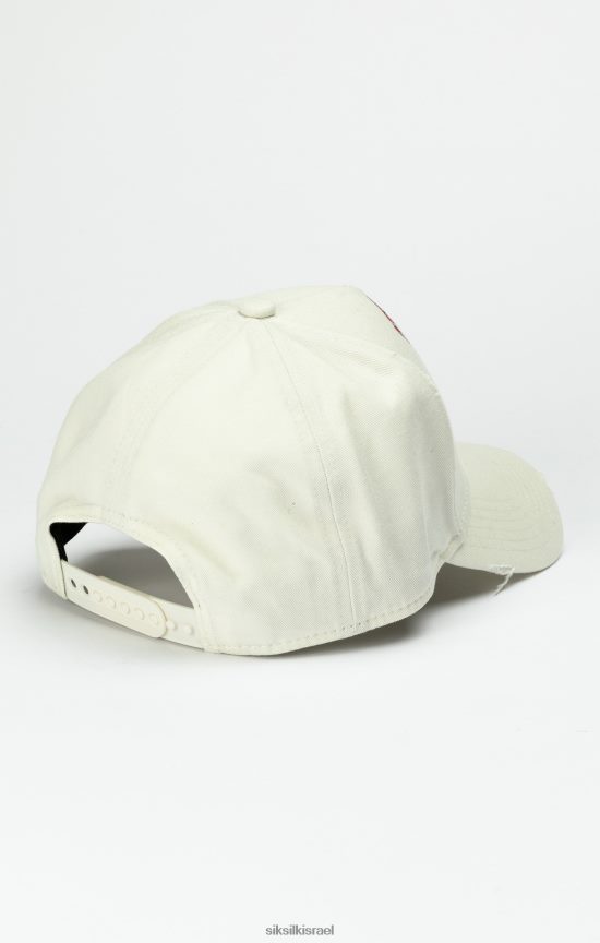 SikSilk אבזר 008V2F228 כובע משאית ecru varsity לִשְׁנֵי הַמִינִים