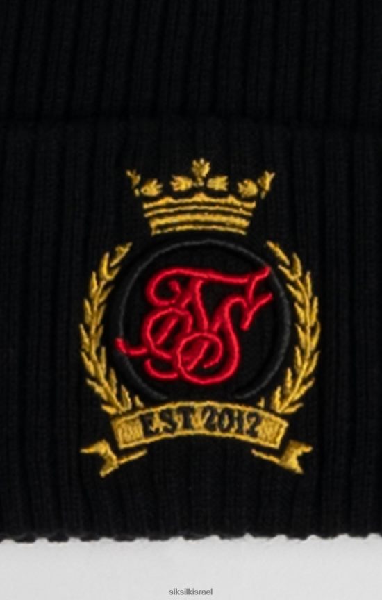 SikSilk אבזר 008V2F230 כובע כפת שחור קרסט לִשְׁנֵי הַמִינִים