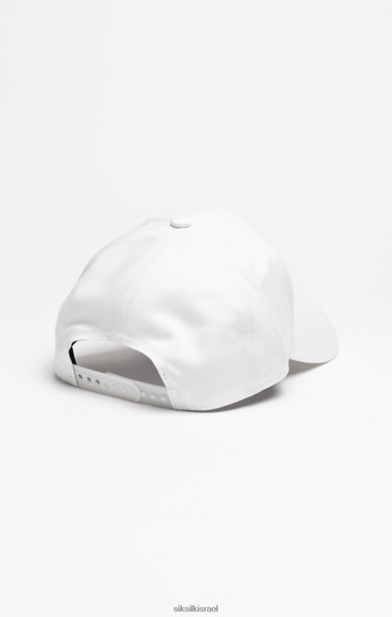 SikSilk אבזר 008V2F234 כובע משאית רקמה פרחונית לבן לִשְׁנֵי הַמִינִים