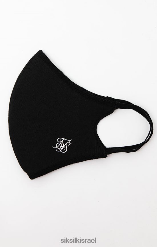 SikSilk אבזר 008V2F239 חבילה שחורה של 3 כיסויי פנים לִשְׁנֵי הַמִינִים