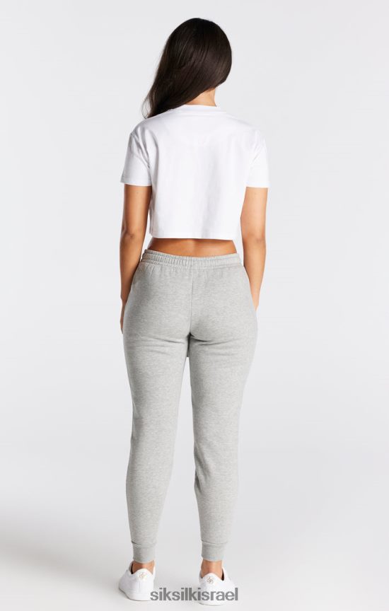 SikSilk לבוש 008V2F24 חולצת טריקו לבנה בהתאמה לקופסה חיונית נשים