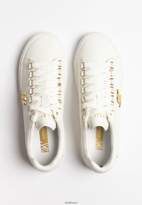 SikSilk הַנעָלָה 008V2F269 אפקט עור נחש לבן בארה נשים