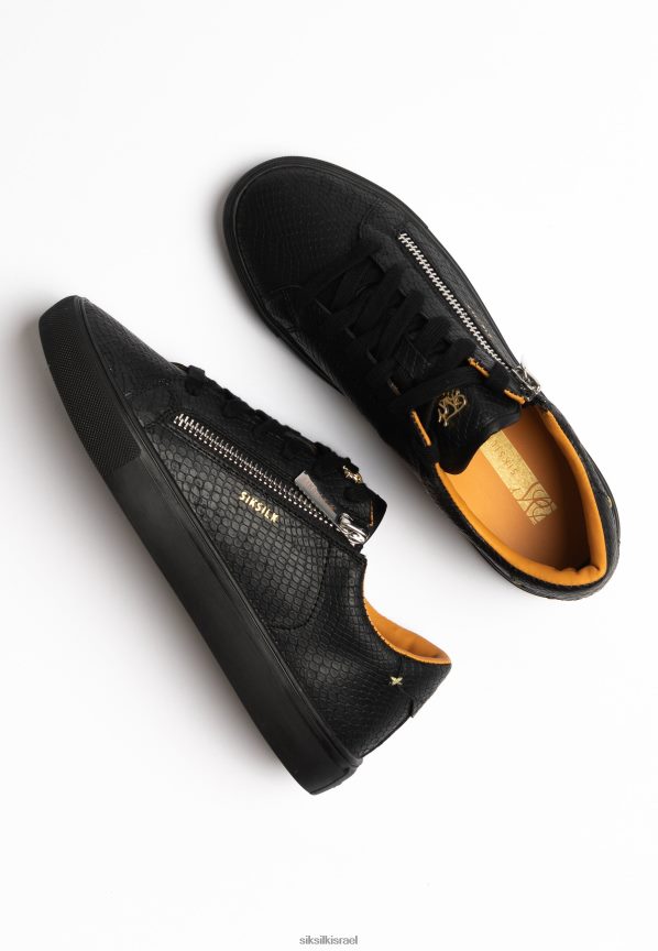 SikSilk הַנעָלָה 008V2F277 עור נחש קירקי שחור נשים