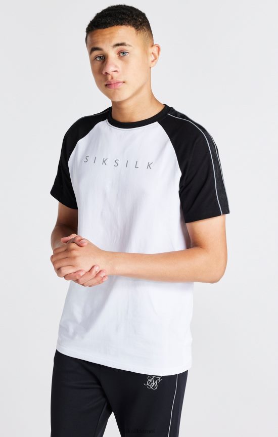 SikSilk לבוש 008V2F284 חולצת טריקו לבנה בנים