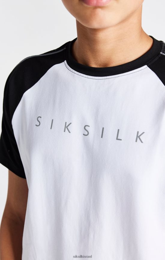 SikSilk לבוש 008V2F284 חולצת טריקו לבנה בנים