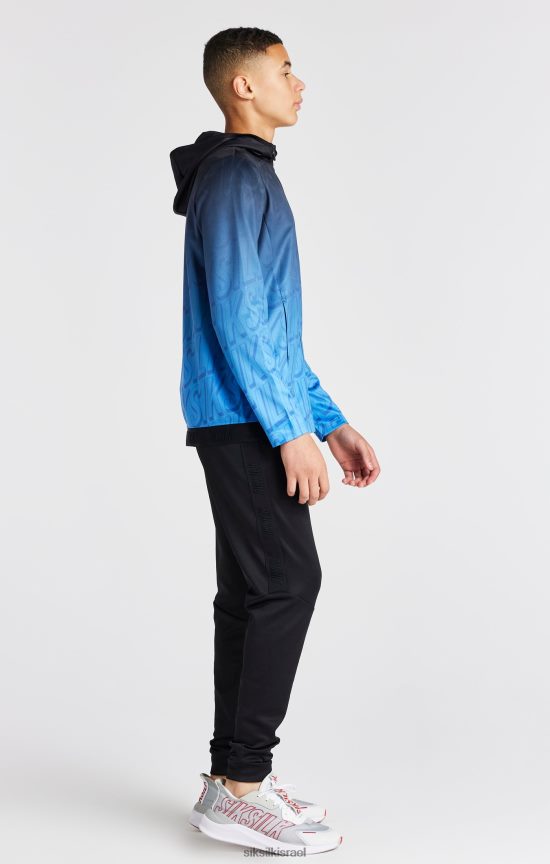 SikSilk לבוש 008V2F293 קפוצ'ון עם רוכסן דהייה כחול בנים