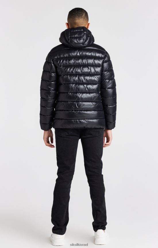 SikSilk לבוש 008V2F299 מעיל בועות שחור קל משקל בנים