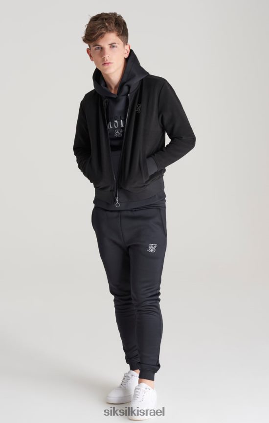 SikSilk לבוש 008V2F301 מפציץ לוגו מטאלי שחור בנים
