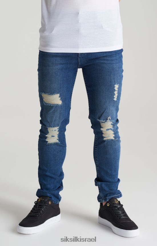 SikSilk לבוש 008V2F309 ג'ינס דק דנים במצוקה של midstone בנים