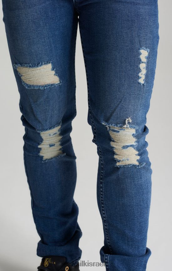 SikSilk לבוש 008V2F309 ג'ינס דק דנים במצוקה של midstone בנים