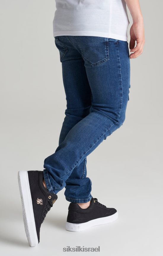 SikSilk לבוש 008V2F309 ג'ינס דק דנים במצוקה של midstone בנים