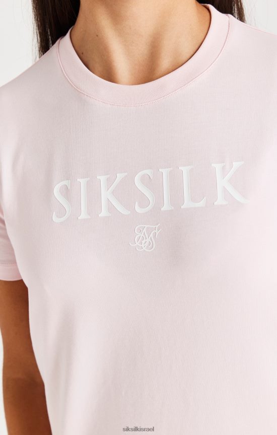 SikSilk לבוש 008V2F317 טי ממותג - ורוד בנות