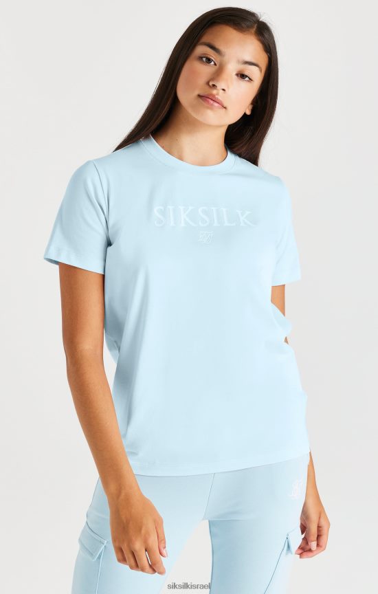 SikSilk לבוש 008V2F319 טי ממותג - כחול בנות
