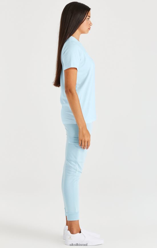 SikSilk לבוש 008V2F319 טי ממותג - כחול בנות