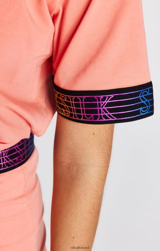 SikSilk לבוש 008V2F326 חולצת טריקו עם דבק קורל בנות