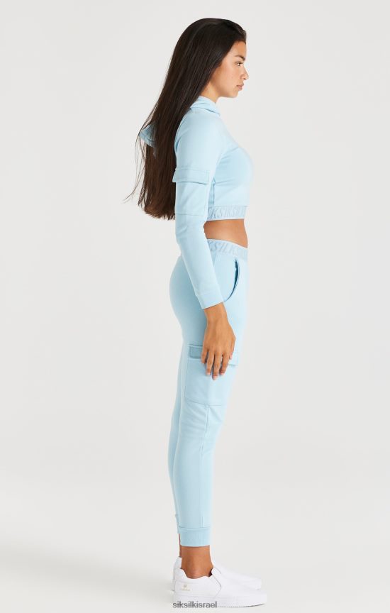 SikSilk לבוש 008V2F328 מכסה מנוע מודבק מטען - כחול בנות