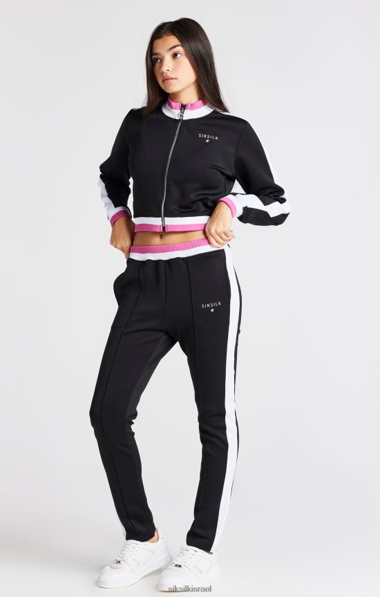 SikSilk לבוש 008V2F341 ז'קט רטרו שחור בנות