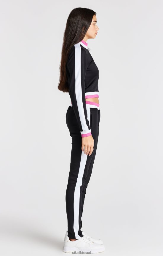 SikSilk לבוש 008V2F341 ז'קט רטרו שחור בנות