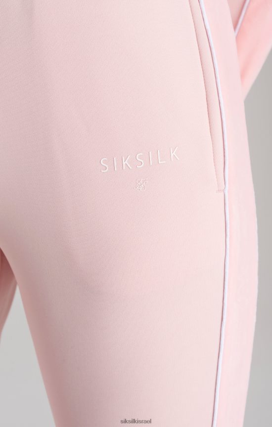 SikSilk לבוש 008V2F350 מכנסי טרנינג מודבקים בקטיפה ורודה בנות
